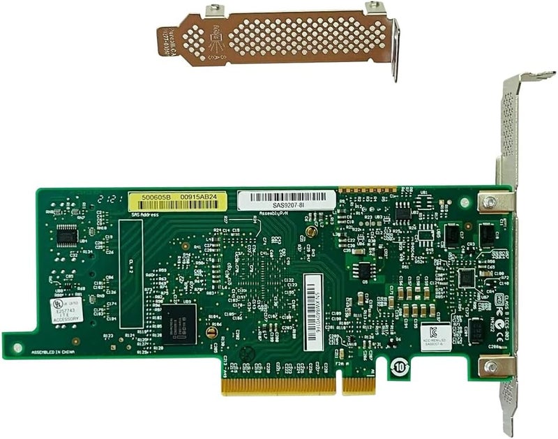 LAMPAN بطاقة SAS HBA متوافقة مع LSI 9207-8i وضع IT بطاقة توسيع PCIe SATA، 8 منافذ 6Gbps PCIe 3.0، دعم موسع SAS، وحدة تحكم HBA مع 2× كابلات SFF-8087 إلى 4× SATA لـ ZFS TrueNAS unRAID Proxmox - Image 3